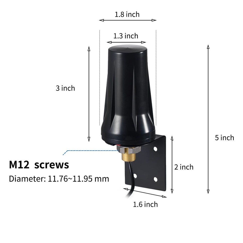 Smart Gate Door Opener Extended Long Range Receiver Replacement 433MHz Black