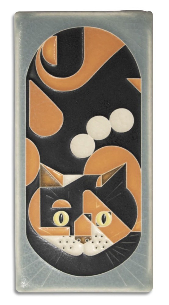 Motawi Tileworks 4x8 Calico Cat