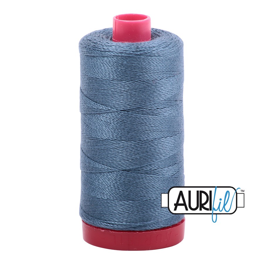 Medium Blue Grey 1310 | 12wt Large Spool 325M / 356Y | Aurifil