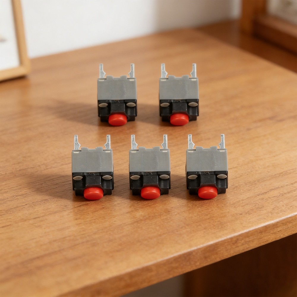 20 Red Buttons Mouse Micro Switch 2 Pin for Home Appliances Replacement