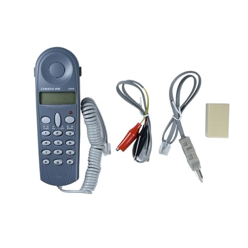 Telephone Phone Line Network Cable Tester Butt Test Lineman Tool Grey