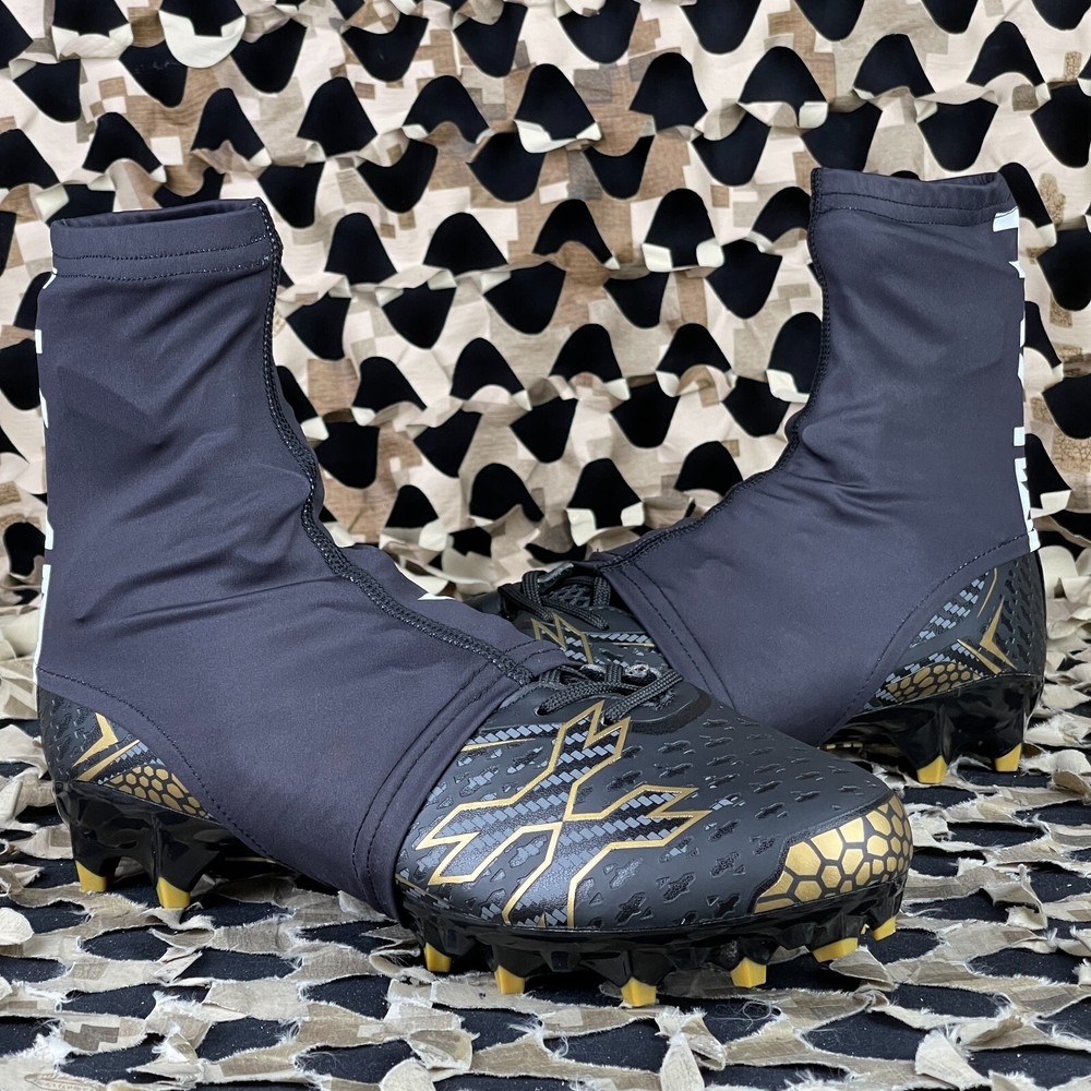 NEW HK Army Cleat Covers - Short - Slash Black - Small/Medium