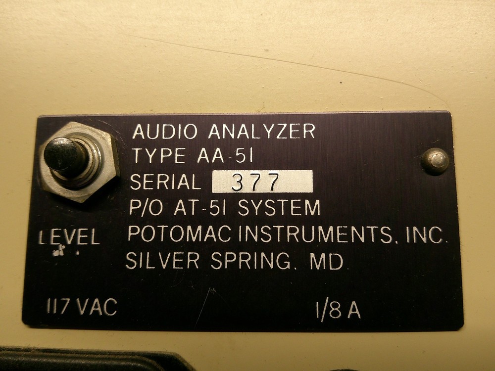 Potomac Instruments AA‑51 Audio Analyzer