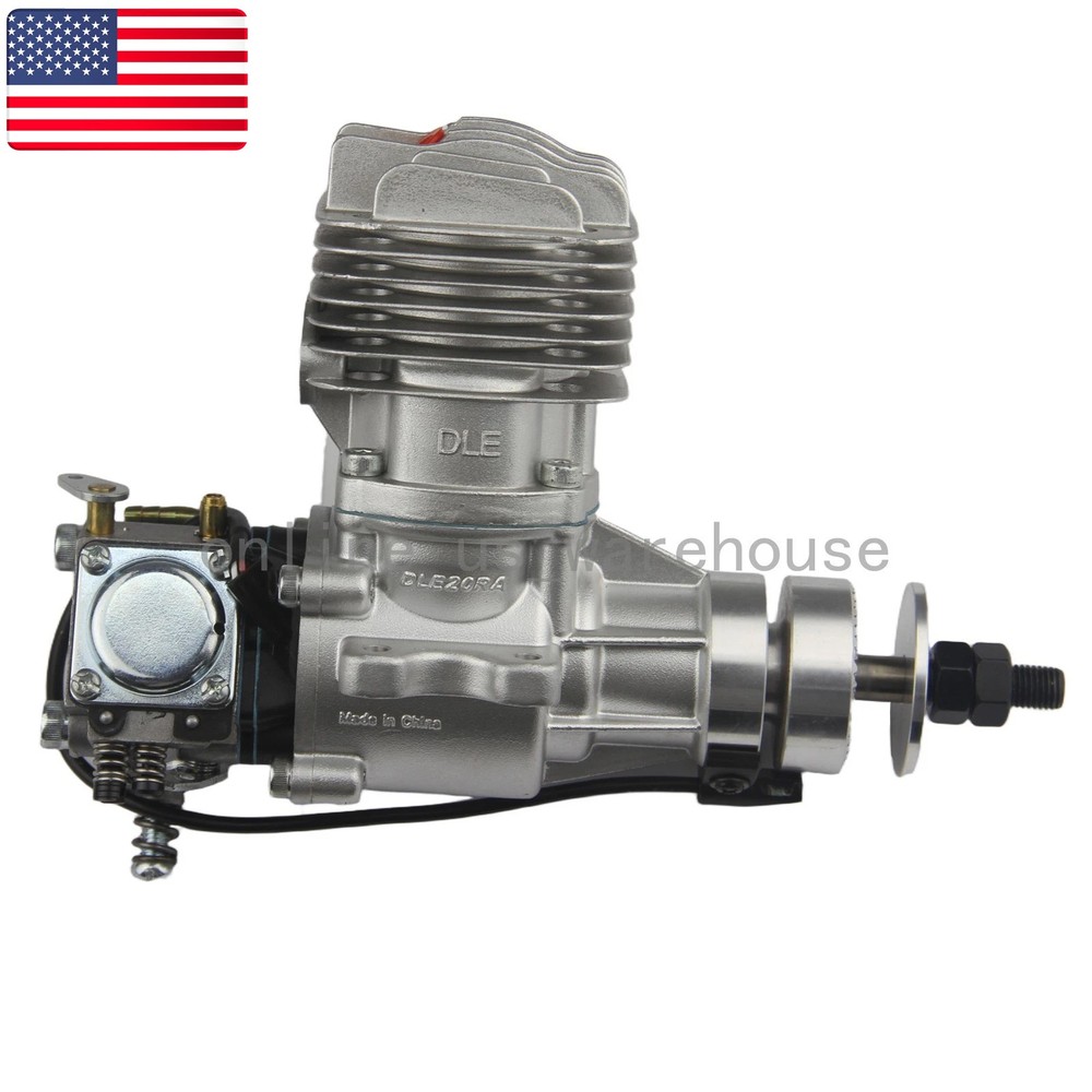 One New DLE Engines DLE20RA Gas Rear Exhaust w/Elec Ignition 20CC- US Stock