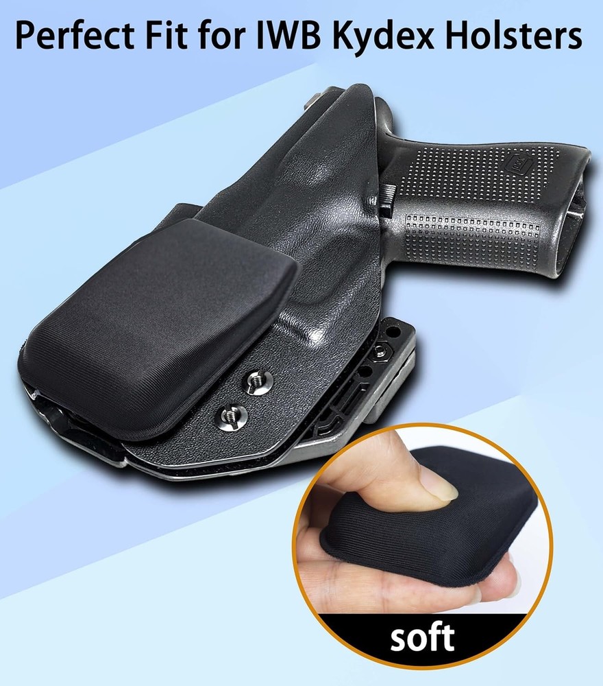 Comfortable Holster 0.5" holster wedge×2, 0.8" Black