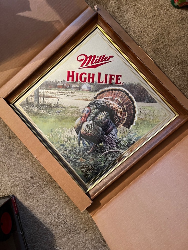 miller high life mirror turkey nib