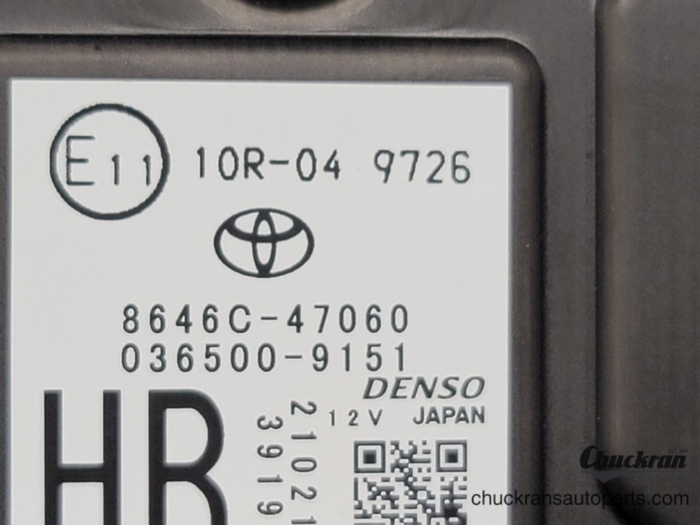 2021 PRIUS FRONT CAMERA ID 8646C47060