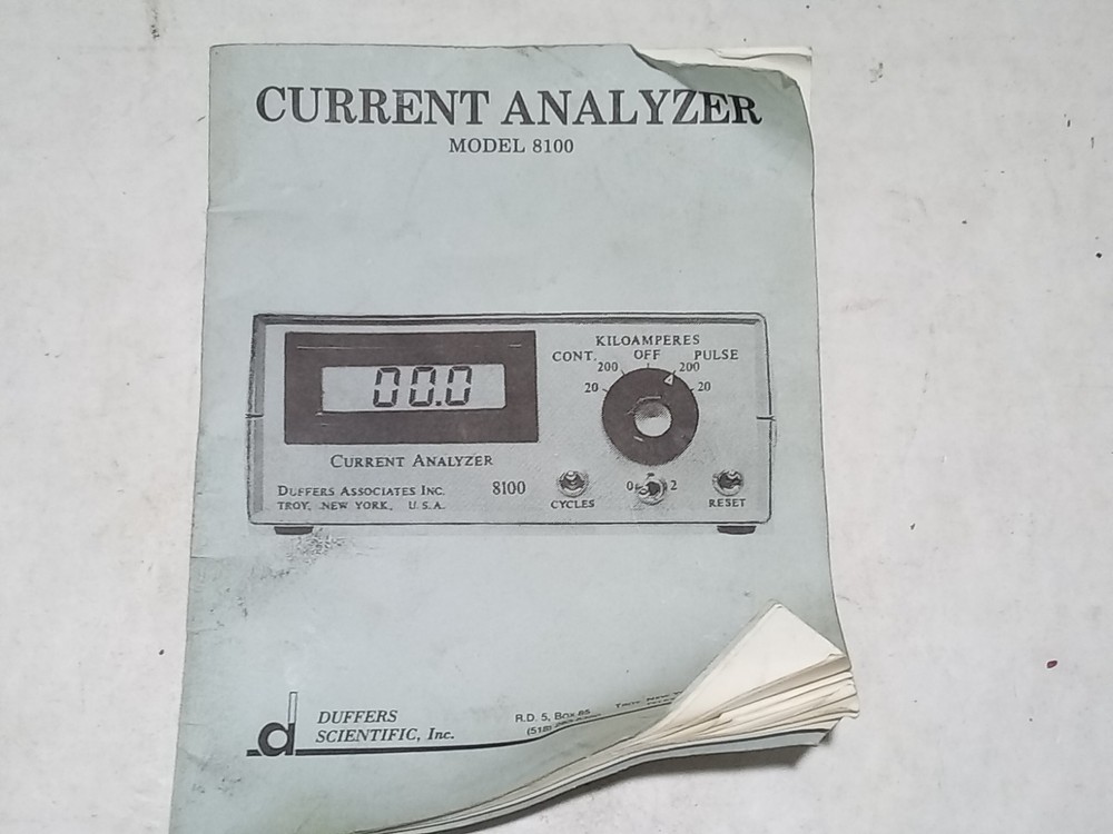 8100 CURRENT ANALYZER (N11C)