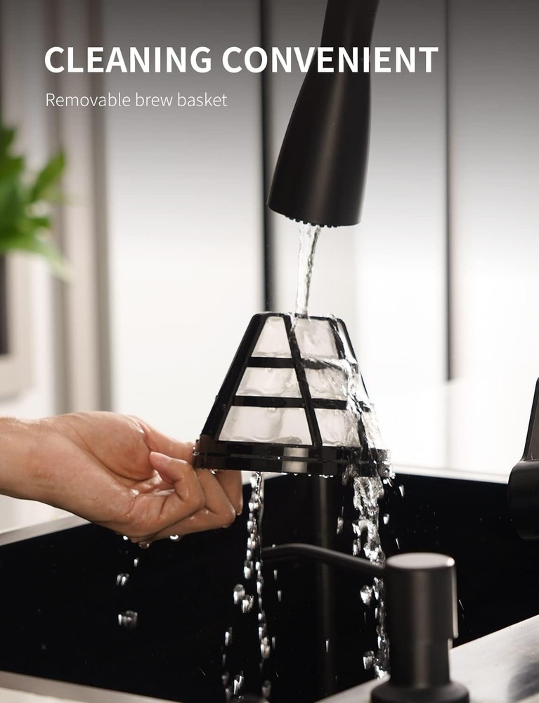 Cafetera programable de 10 tazas, cafetera de goteo para café regular y fuerte,