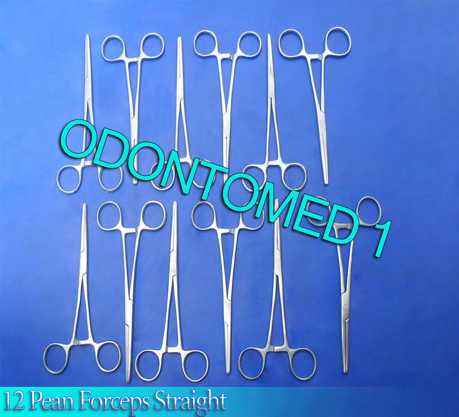 12 ROCHESTER PEAN HEMOSTAT LOCKING FORCEPS 7" STR