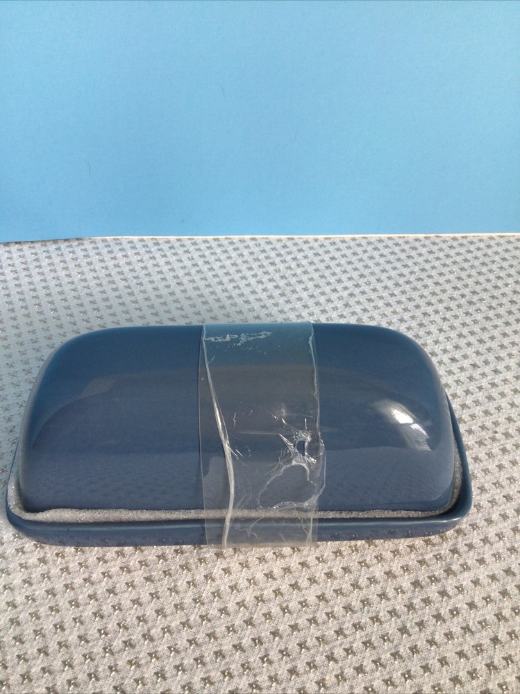 Threshold Stoneware Covered Butter Dish - Camden Blue - New