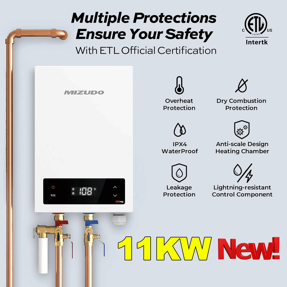 11KW 3.5KW Electric Tankless Water Heater Instant Hot Water Heater whole house