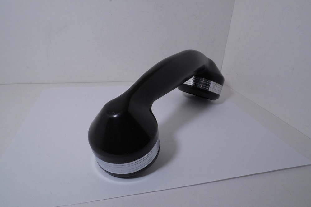 One AUTOMATIC ELECTRIC Chrome Banded HANDSET Cleaned & Tested But No Elements