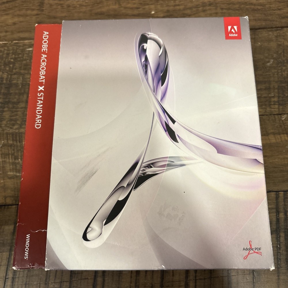 Adobe Acrobat X Standard Windows CD Software 10