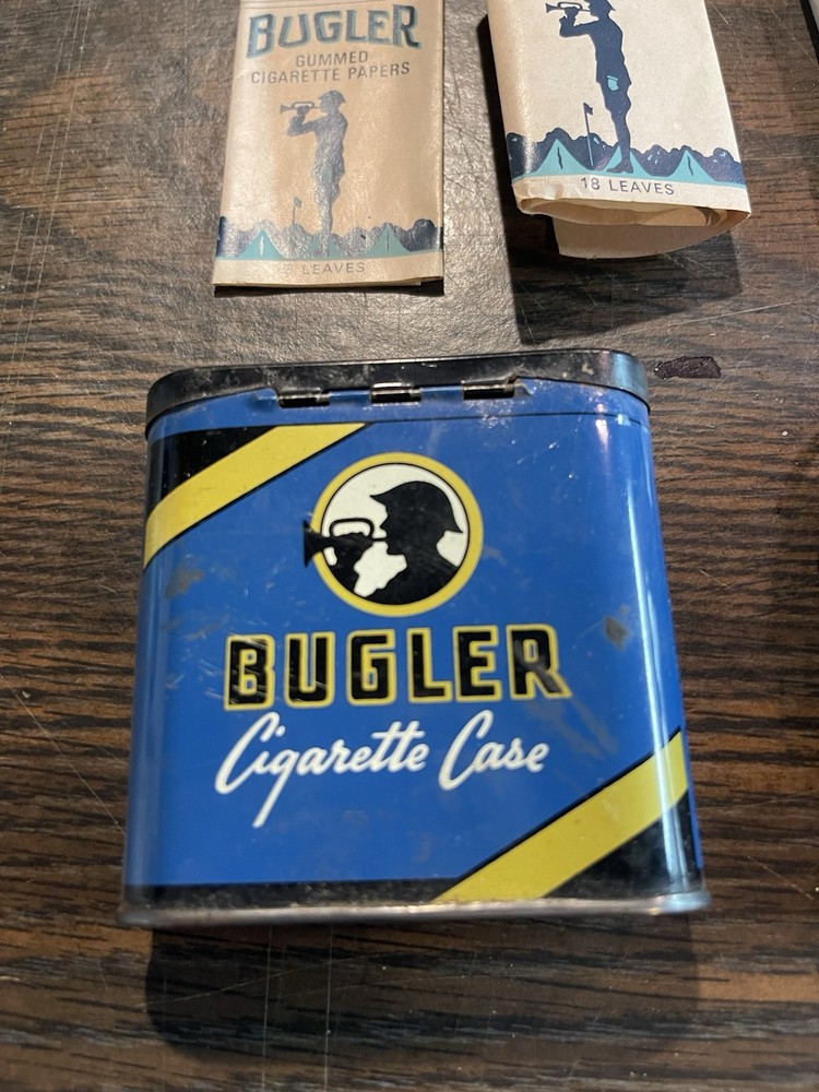Vintage Bugler Thrift Kit Cigarette Rolling Machine And Cigarette Tin