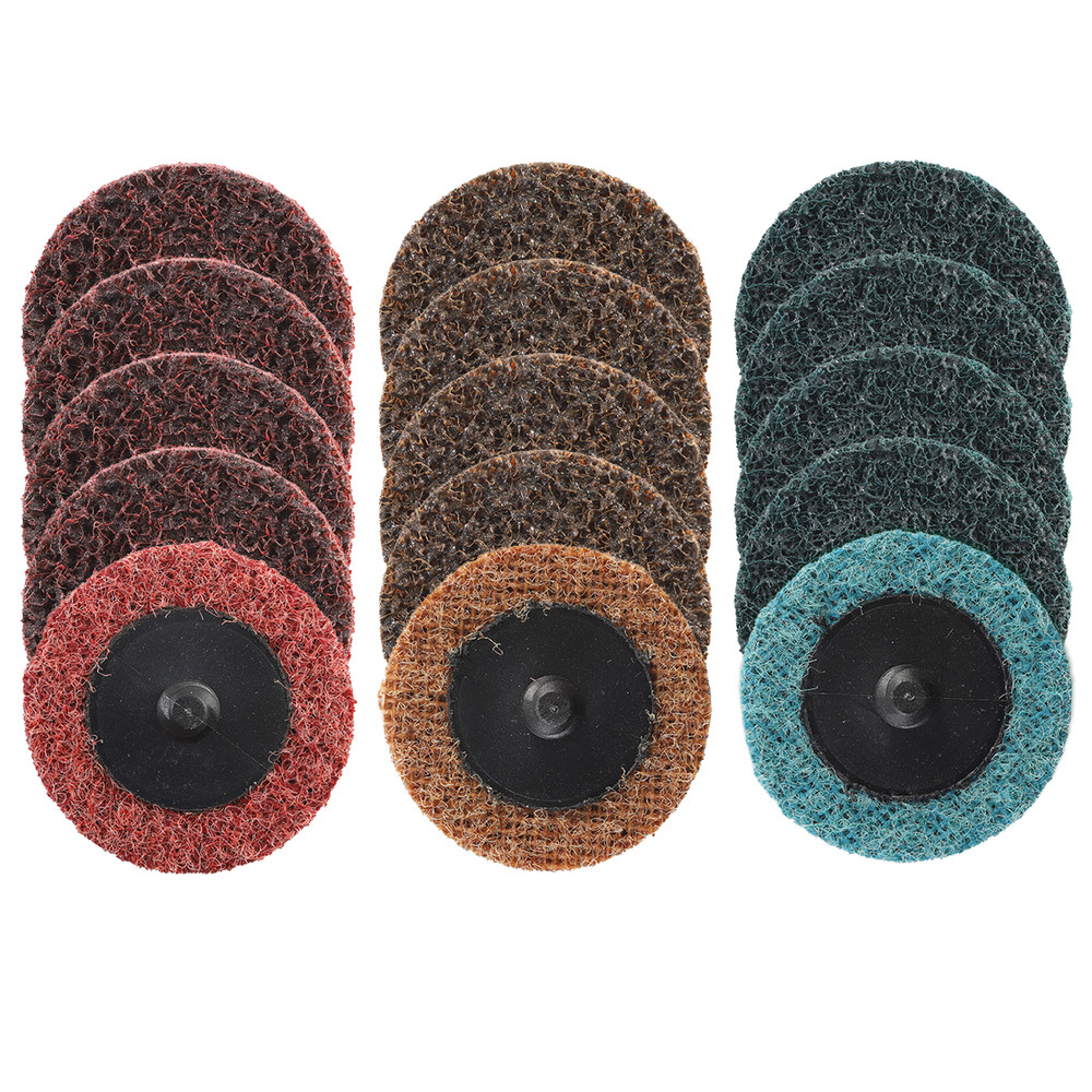80x 2" Roll Lock Sanding Disc Set W/ 1/4 Holder Die Grinder Quick Change Disc US