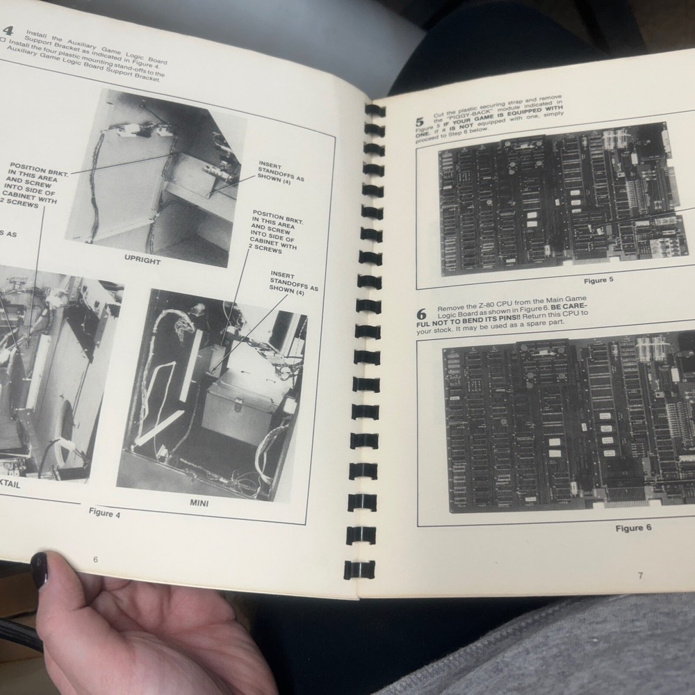 Bally/Midway PAC-MAN/MS. PAC-MAN CONVERSION Manual - good used original