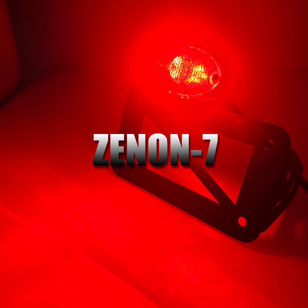 Motorcycle Turn Signal Tail Light Side Mount License Plate Bracket LED Light