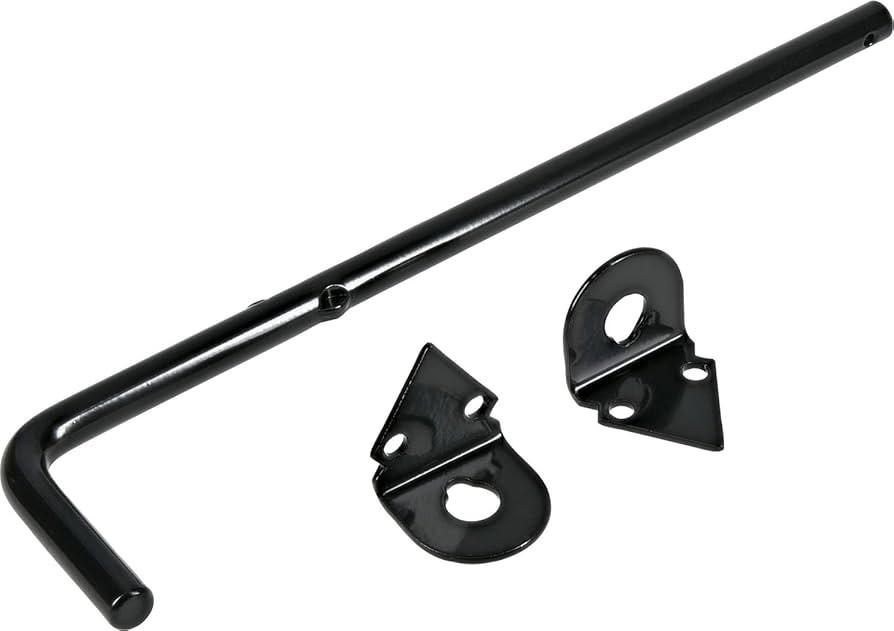 Hardware Essentials Non-Adjustable Cane Bolt Black (1/2" x 12")