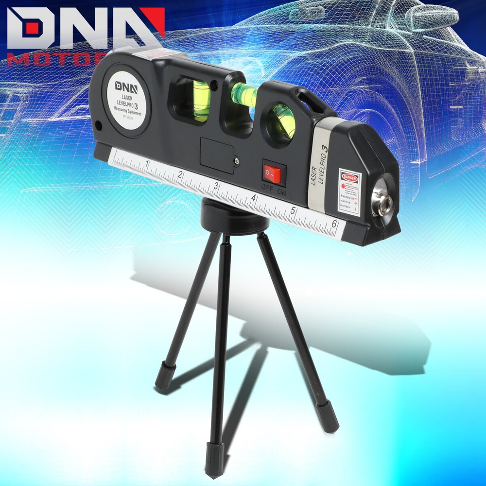 MULTIPURPOSE LD MEASURING HORIZONTAL VERTICAL HANDY LASER BUBBLE LEVEL+TRIPOD