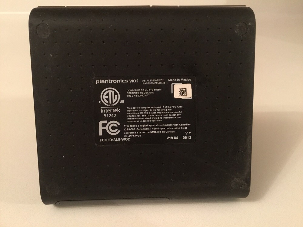 Plantronics W02 USB DECT 6.0 Wireless Bluetooth Headset