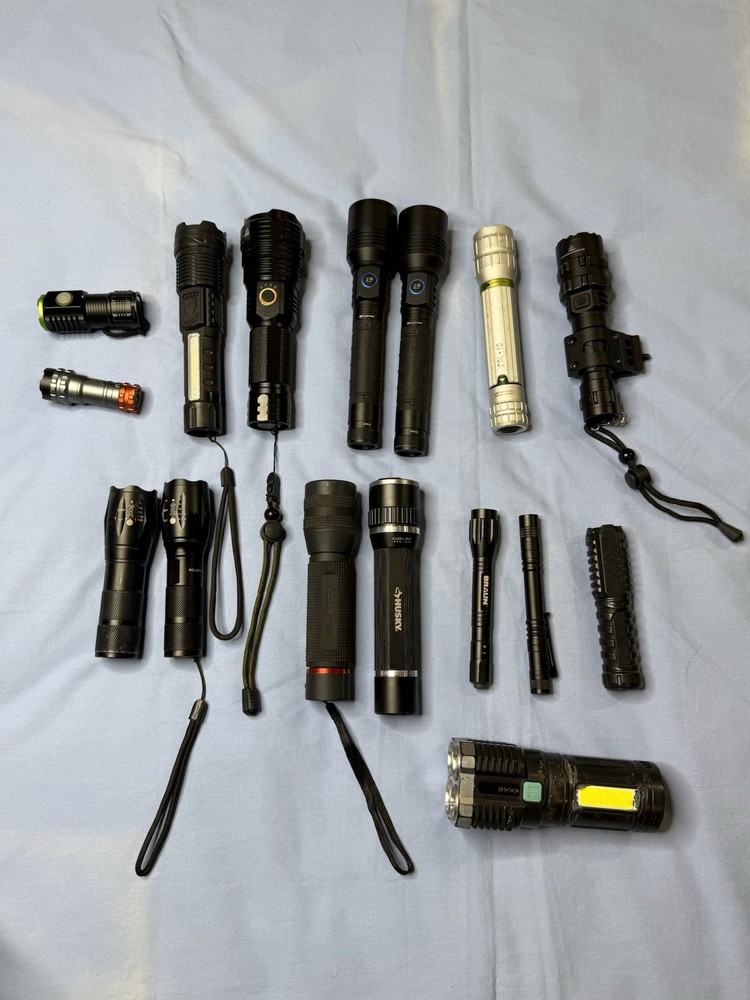 Flashlight Lot 16 Flashlights In Total