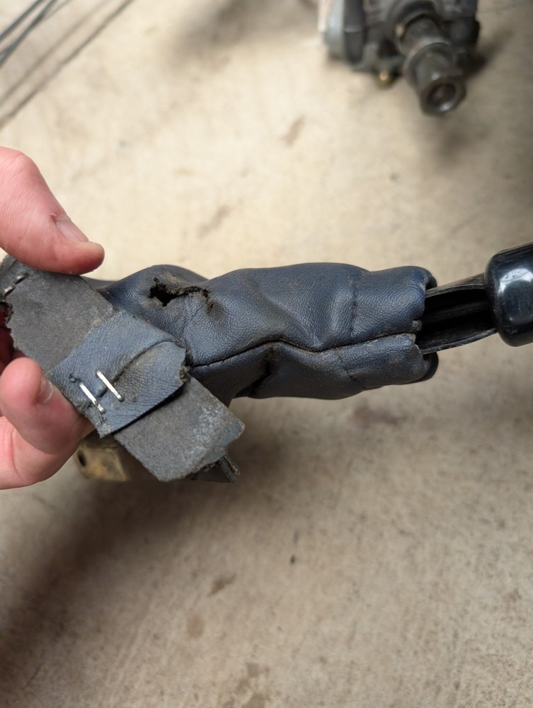 Triumph TR7 Handbrake with Blue Gaiter