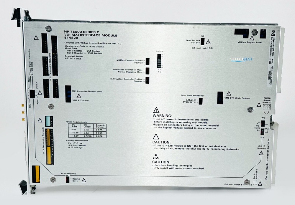 AGILENT (HP) E1482B C-SIZED VXIbus ENTENDER MODULE **LOOK** (REF.: 501N)