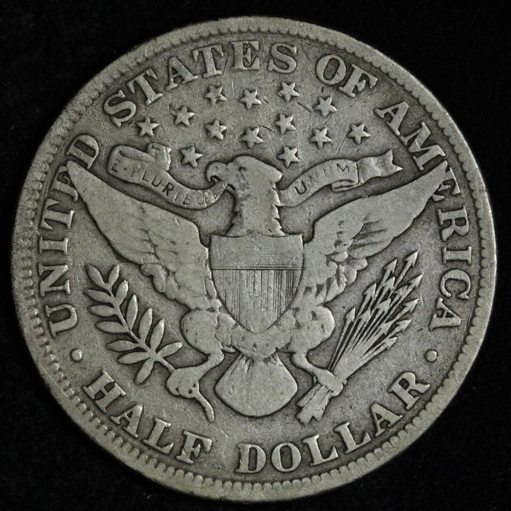 1898 Barber Silver Half Dollar FINE+ E337 T