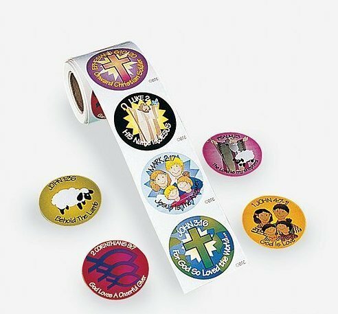 Bible Verse Roll of Stickers 100 ct