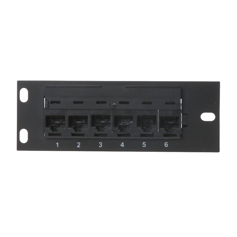 CAT6 RJ45 Networking Cable Adapter 6 Port Panel for Ethernet Networking
