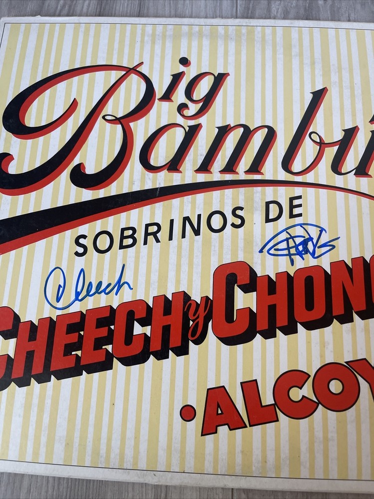 Cheech Marin Tommy Chong Signed Big Bambu Vinyl LP Record Comedy JSA COA 1