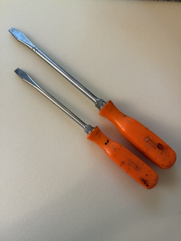 Snap On Orange Hard Handle Screwdrivers