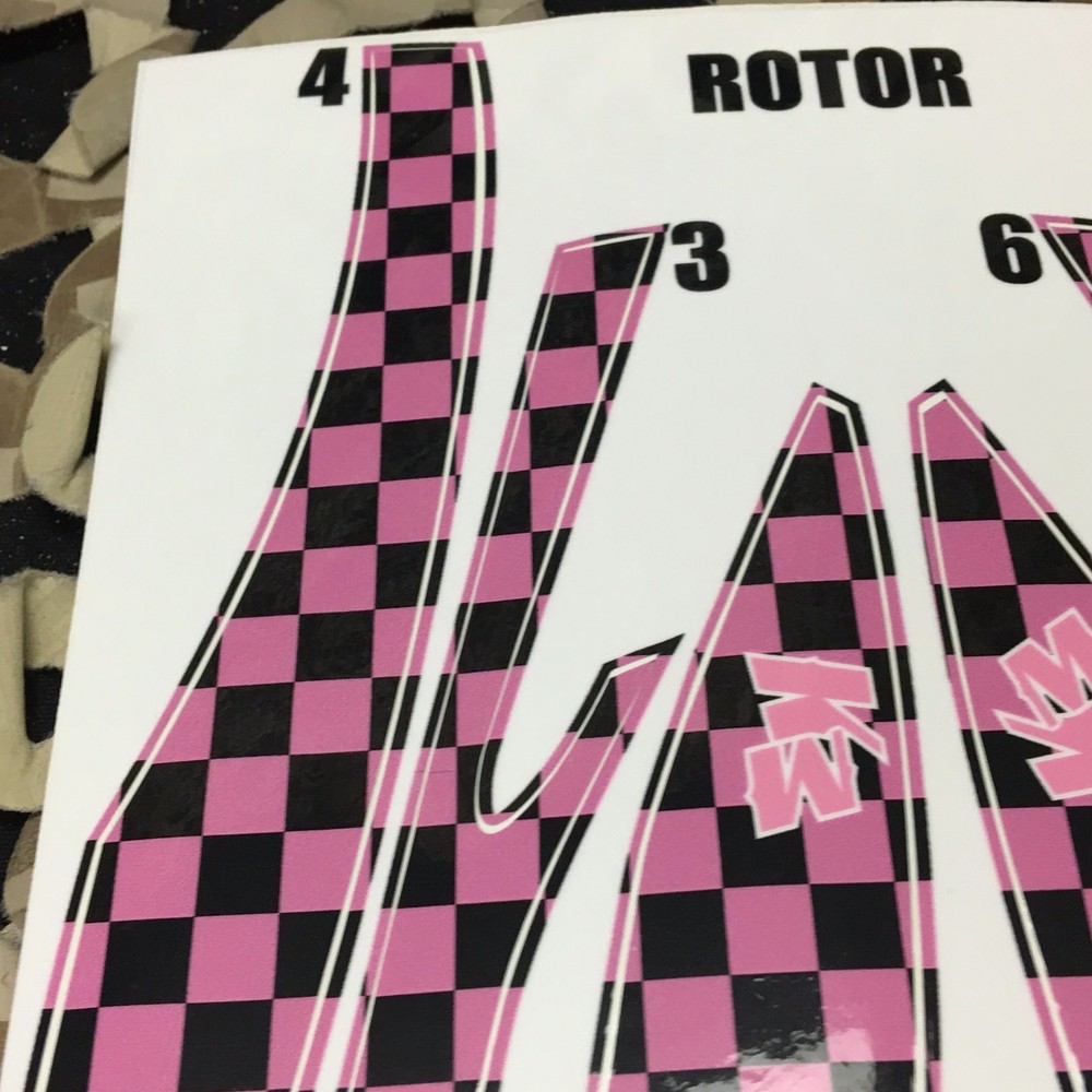 NEW KM Paintball Rotor Loader Wrap - KM Checkers Pink