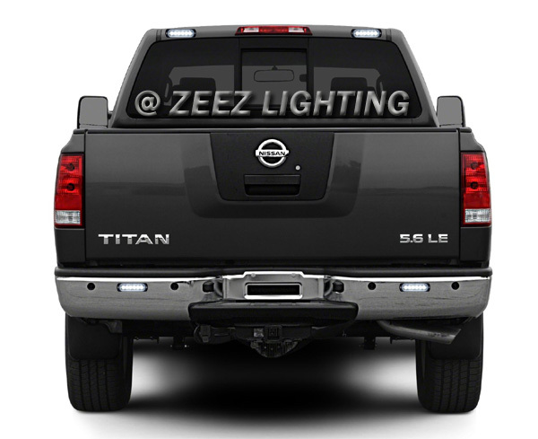 2X White 6 LED Emergency Hazard Flash Warning Caution Beacon Strobe Light Bar#15