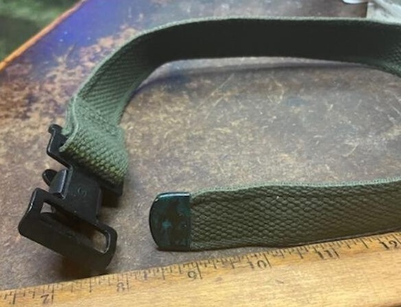 Web Strap with Steel Buckle & Brass Tip (NOS)