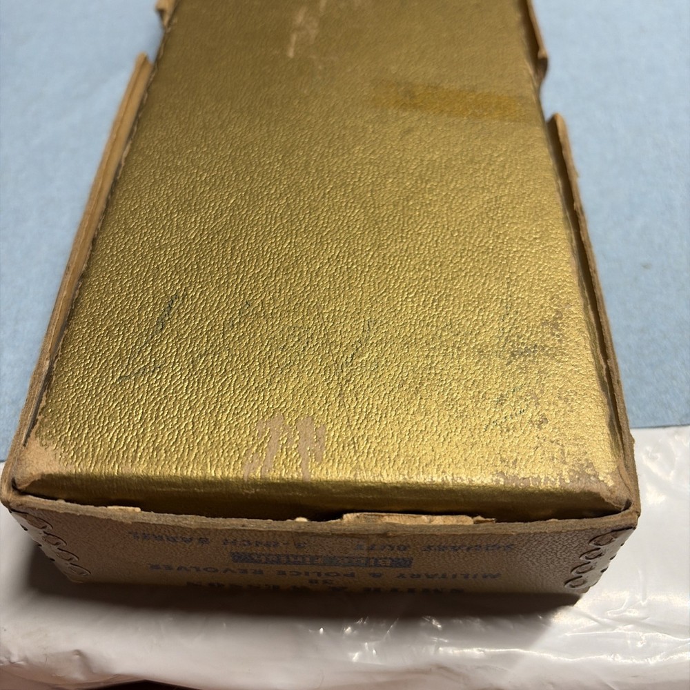 Vintage Smith & Wesson Box 38 MP Gold