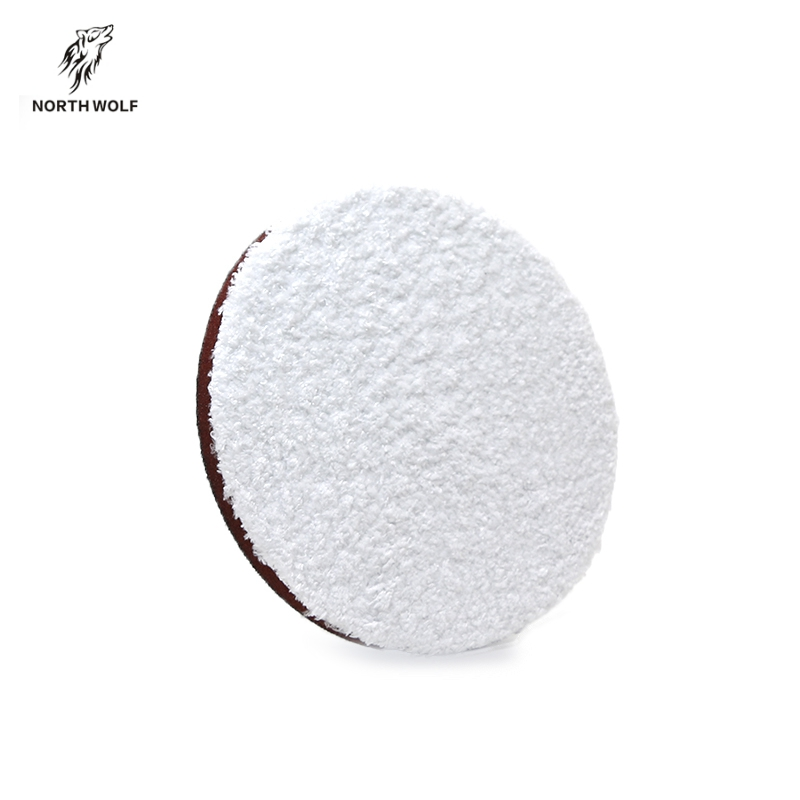 3"microfiber polishing buffing pads da rotary 2pc