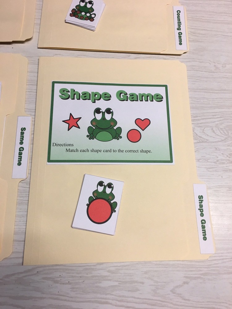 10 File Folder Set - Teaching READING MATH -Froggy Kit