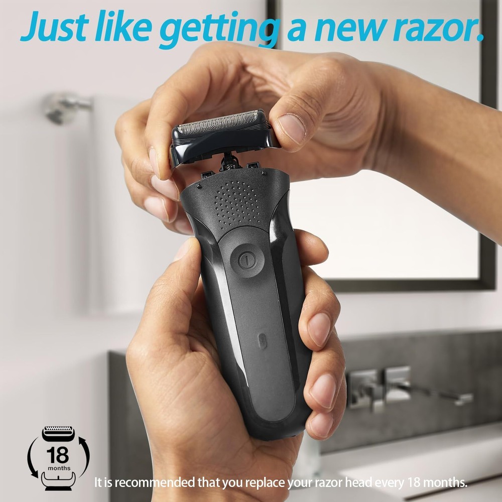 Electric Shaver Head Replacement for Series 3 Compatible with Multiple Models