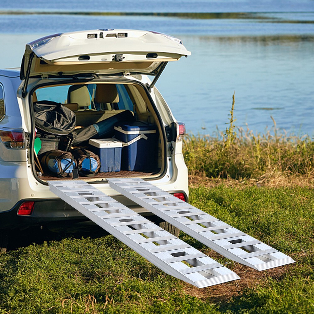 6800 lbs Aluminum Trailer Ramps – 2-Pack for Safe Vehicle Loading