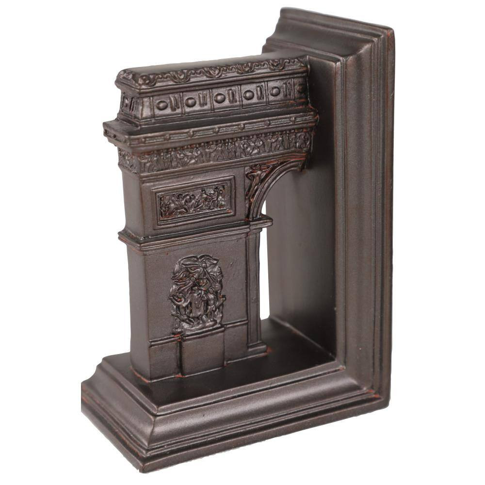 Dark Brown Arc De Triomphe Bookends