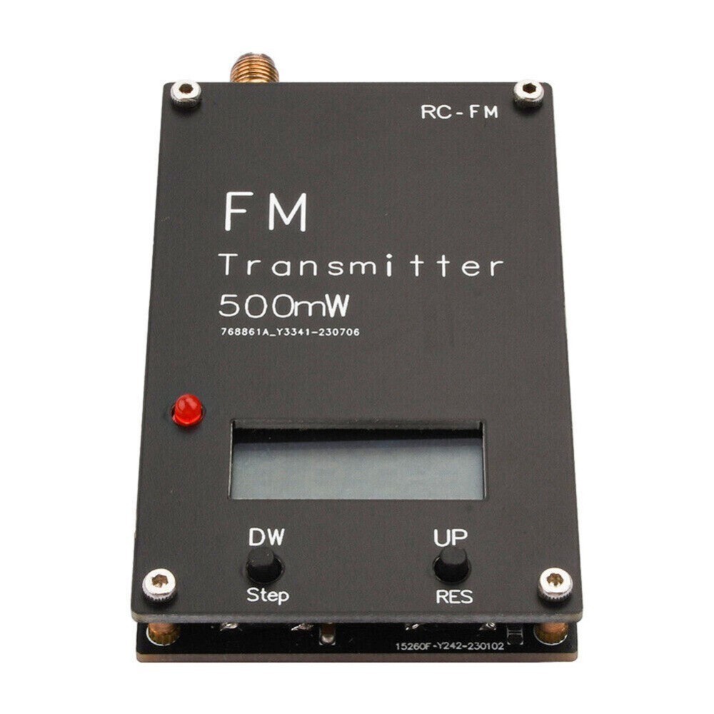Long Range FM Stereo Transmitter With Adjustable Frequency And Memory Function