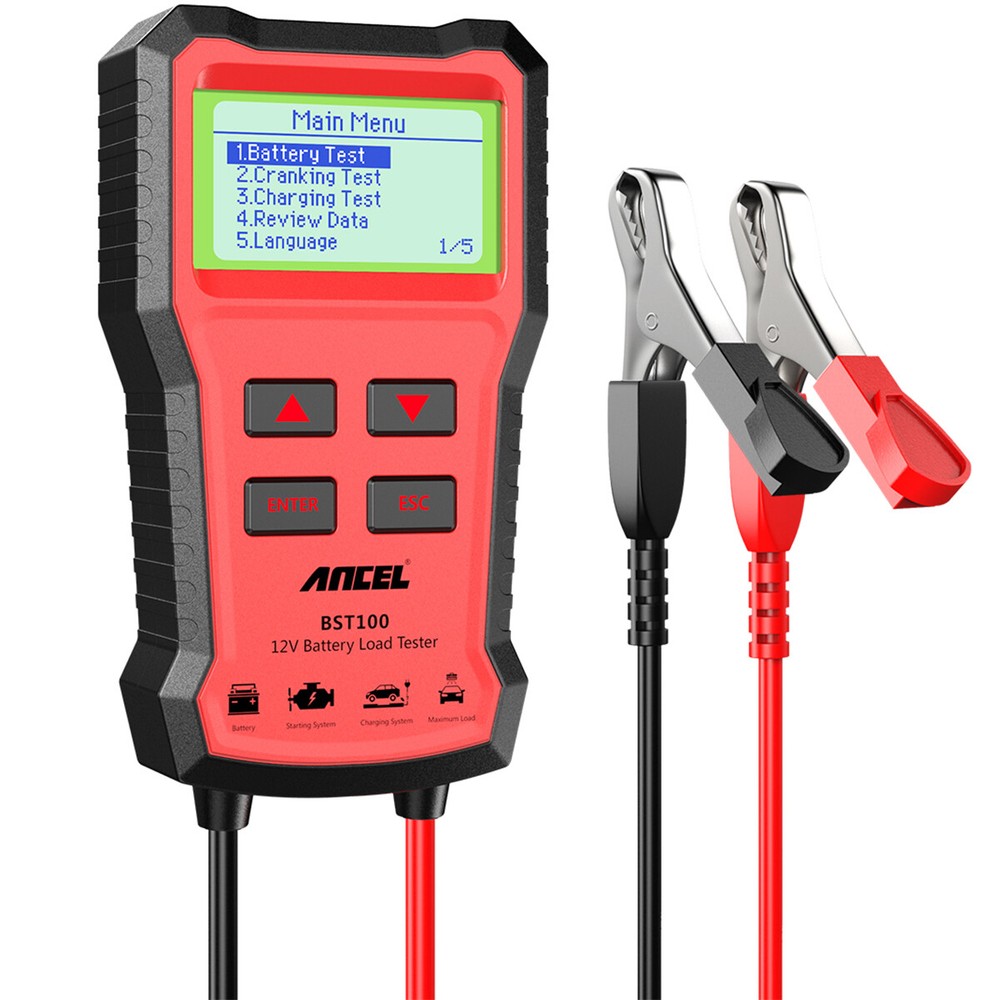 Car Battery Load Tester 100-2000 CCA 12V Alternator Charging Cranking Analyzer