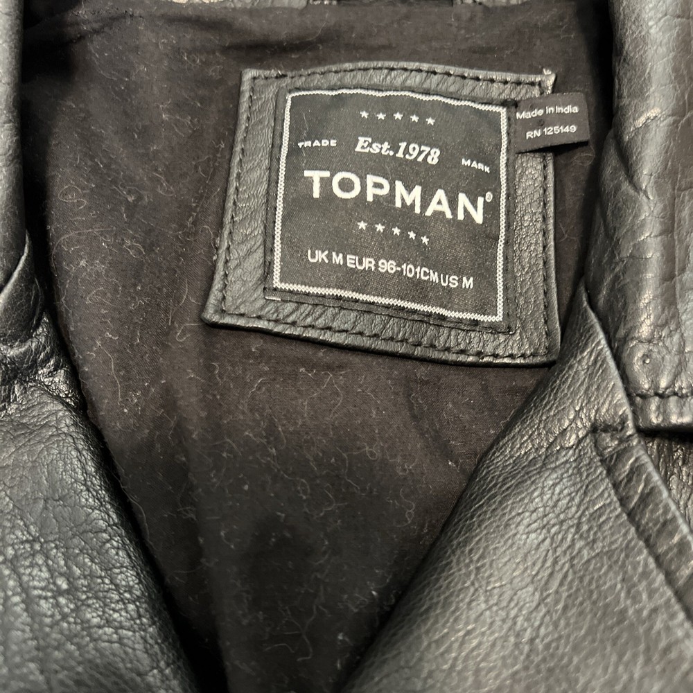 Top man Leather Buffalo Motorcycle Jacket