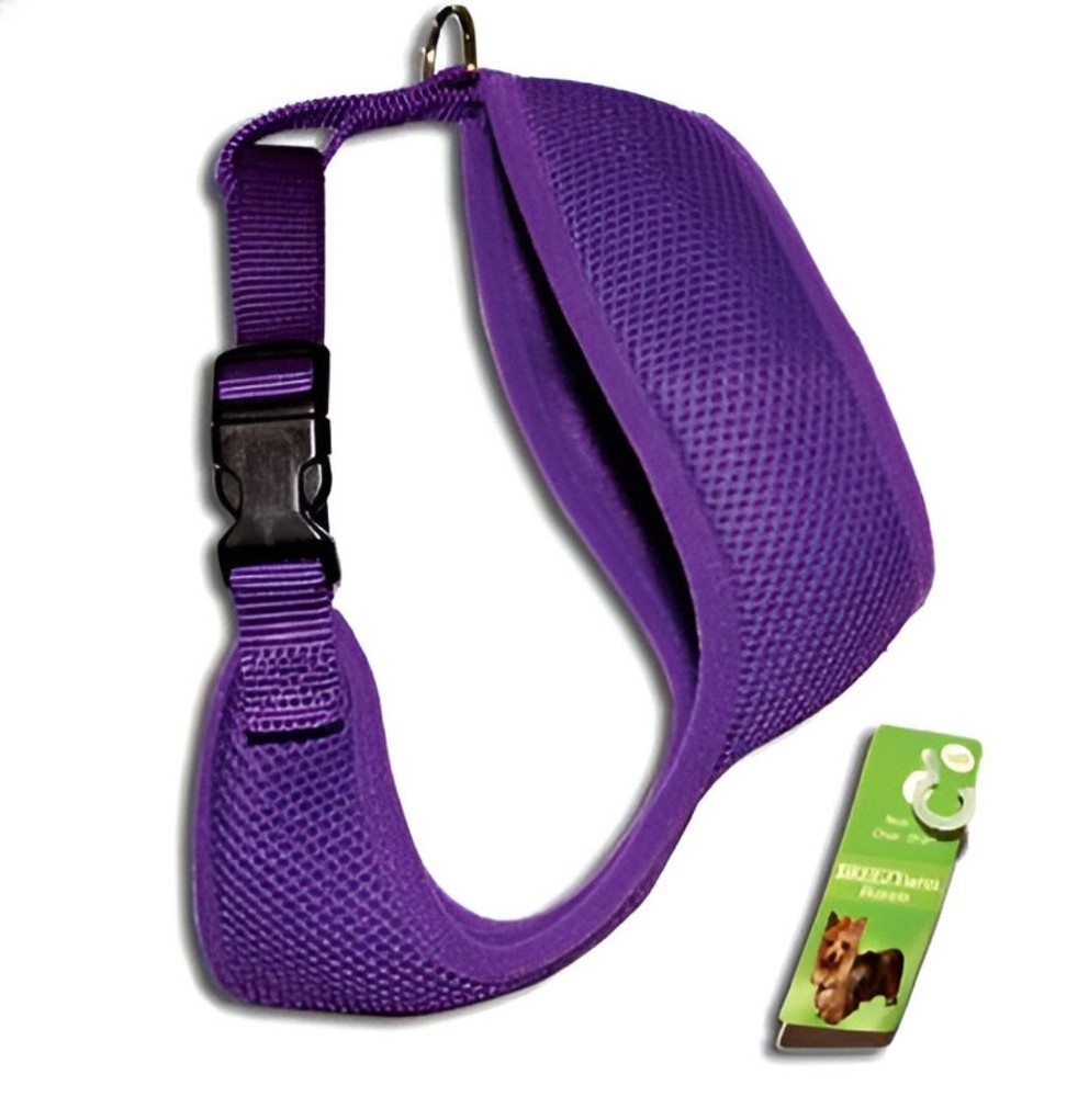 BreezyMesh Dog Harness – XL, Purple