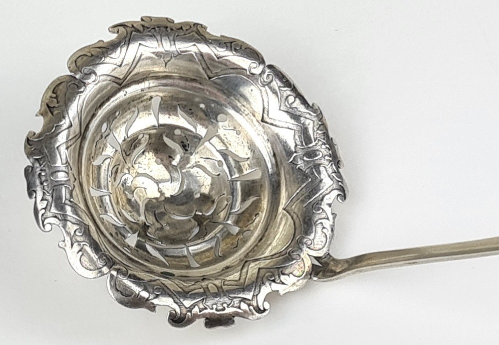 Antique Large Sugar Spoon Silver around 1845 P79