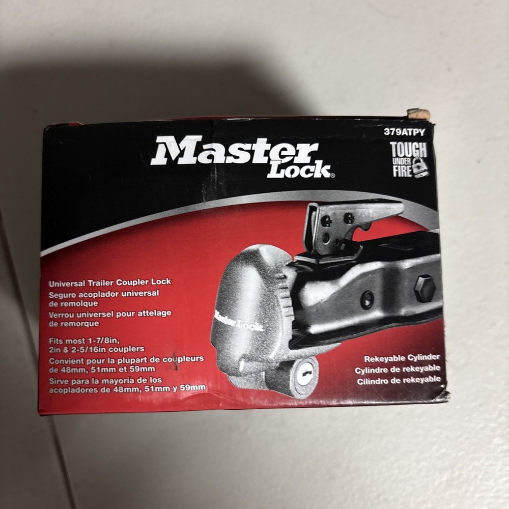 Master Lock 379ATPY Universal Trailer Coupler Lock