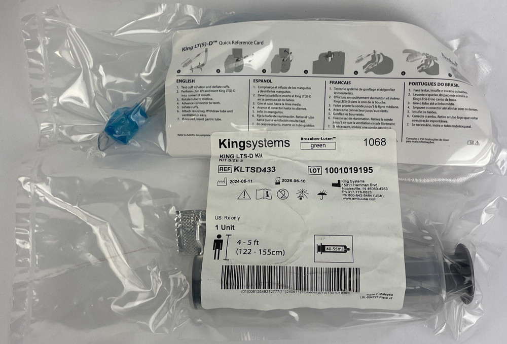 Ambu KINGSYSTEMS NAR King LTS -D Airway Kit, Size 3, exp. 2026