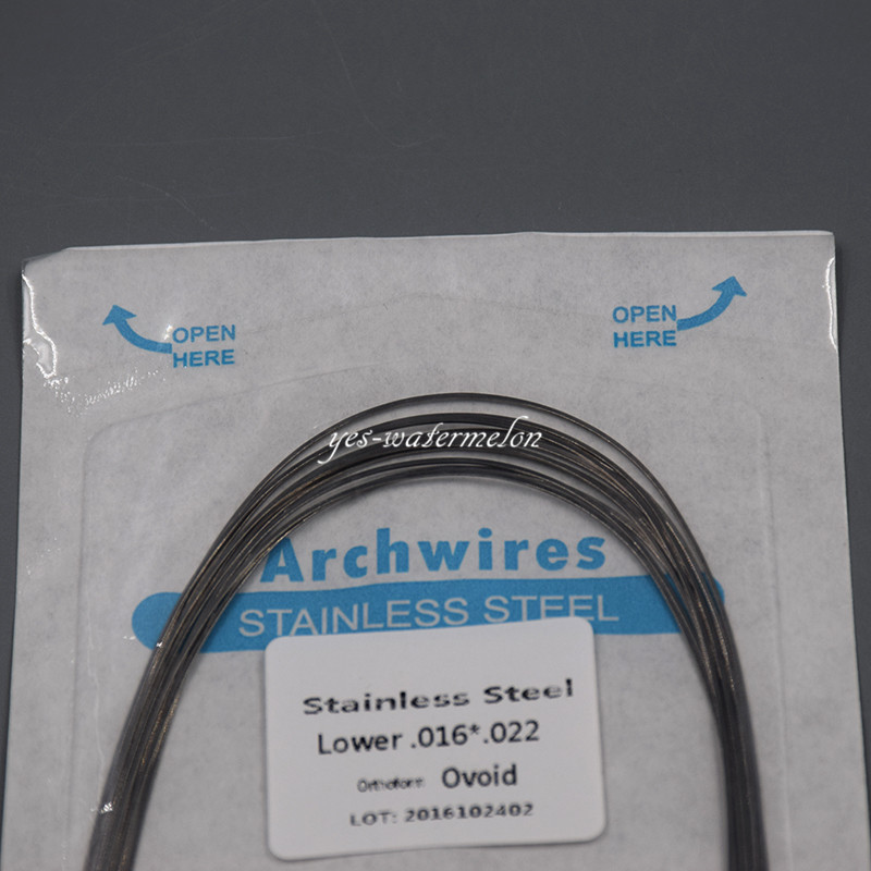 Dental Orthodonic Stainless Steel Rectangular Oval Arch Wire 16x22 Upper&Lower